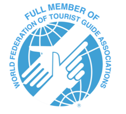 “Member of Scottish Tourist Guides Association which is a Member of the World Federation of Tourist Guide Associations”